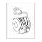 Stupell Industries Just Roll With It Toilet Bathroom Humor Word Pun Wood Wall Plaque